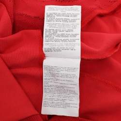 Class by Roberto Cavalli Red Knit Jersey Dress M