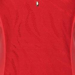 Class by Roberto Cavalli Red Knit Jersey Dress M