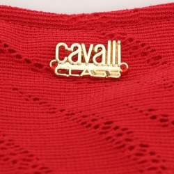 Class by Roberto Cavalli Red Knit Jersey Dress M
