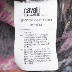 Pre Owned Class by Roberto Cavalli Multicolor Viscose Maxi Dress XL