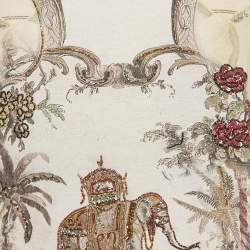 Class by Roberto Cavalli Beige Printed Jersey Beads Embellished T-Shirt M