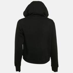 Cavalli Class by Roberto Cavalli Black Leopard Print Hoodie XS