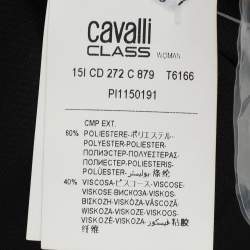 Class by Roberto Cavalli Black Diamond Pattern Chiffon Blouse M