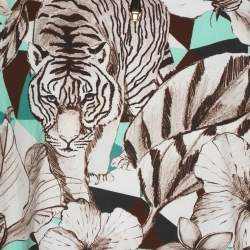 Class by Roberto Cavalli Multicolor Cotton Blend Jungle Print Top S