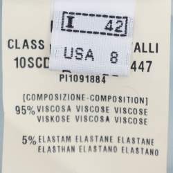 Class by Roberto Cavalli Multicolor Stretch Viscose Blend Midi Dress M