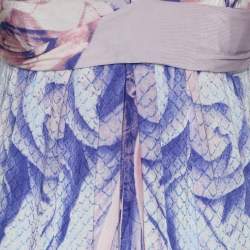 Class by Roberto Cavalli Multicolor Stretch Viscose Blend Midi Dress M