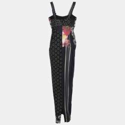 Class by Roberto Cavalli Multicolor Printed Viscose Midi Dress L