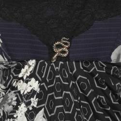 Class by Roberto Cavalli Multicolor Printed Viscose Midi Dress L