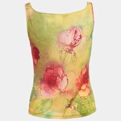 Class by Roberto Cavalli Multicolor Jersey Tank Top M
