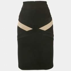 Class by Roberto Cavalli Black Jersey Pencil Skirt M