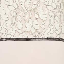 مملوكة مسبقًا فستان كلاس باي روبرتو كافالي قطن ودانتيل زهري قصير متوسط