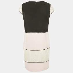 مملوكة مسبقًا فستان كلاس باي روبرتو كافالي قطن ودانتيل زهري قصير متوسط