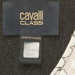 مملوكة مسبقًا فستان كلاس باي روبرتو كافالي قطن ودانتيل زهري قصير متوسط