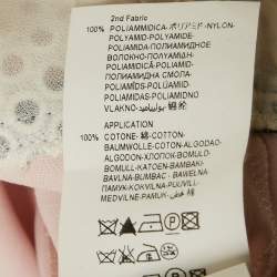 مملوكة مسبقًا فستان كلاس باي روبرتو كافالي قطن ودانتيل زهري قصير متوسط