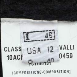 Class by Roberto Cavalli Black Wool Knit Cardigan L
