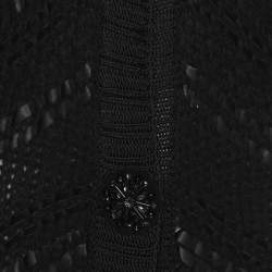 Class by Roberto Cavalli Black Wool Knit Cardigan L