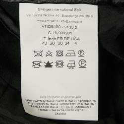 Pre Owned جمبسوت كلاس باي روبرتو كافالي مزيج صوف أسود مقاس صغير