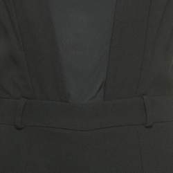 Pre Owned جمبسوت كلاس باي روبرتو كافالي مزيج صوف أسود مقاس صغير