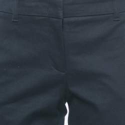 Pre Owned Class by Roberto Cavalli Navy Blue Cotton Straight Leg Pants M