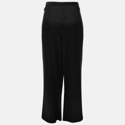 مملوكة مسبقًا Class by Roberto Cavalli Black Silk Palazo Pants S