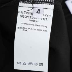 مملوكة مسبقًا Class by Roberto Cavalli Black Silk Palazo Pants S