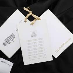 مملوكة مسبقًا Class by Roberto Cavalli Black Silk Palazo Pants S