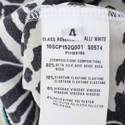 Pre Owned Class by Roberto Cavalli Multicolor Printed Silk Knit Tank Top S