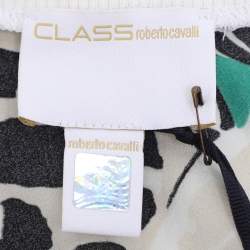 Pre Owned Class by Roberto Cavalli Multicolor Printed Silk Knit Tank Top S