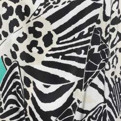 Pre Owned Class by Roberto Cavalli Multicolor Printed Silk Knit Tank Top S