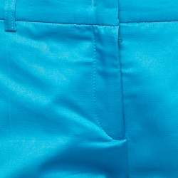 Pre Owned Class by Roberto Cavalli Multicolor Printed Silk Top & Taffeta Pant Set M