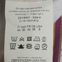 Pre Owned Class by Roberto Cavalli Pink Printed Stretch Knit Short Dress M