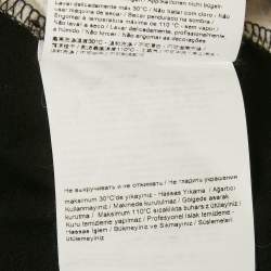 مملوكة مسبقًا Class by Roberto Cavalli Black Printed Jersey Long Sleeve Top S