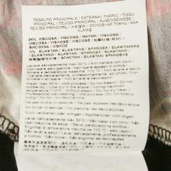 مملوكة مسبقًا Class by Roberto Cavalli Black Printed Jersey Long Sleeve Top S