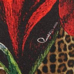 مملوكة مسبقًا Class by Roberto Cavalli Black Printed Jersey Long Sleeve Top S