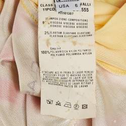 Pre Owned فستان كلاس باي روبرتو كافالي جيبرسية نيون مع طباع ة ملونة قصير بحمالات صغيرة