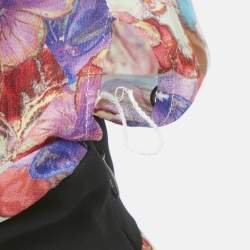 Pre Owned Class by Roberto Cavalli Multicolor Floral Print Crepe Maxi Dress M   