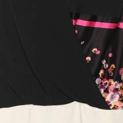 Pre Owned فستان كلاس باي روبرتو كافالي كريب مرن بدون أكمام متعدد الألوان ميدي مقاس وسط (ميديون)