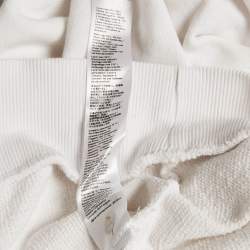 Pre Owned Class by Roberto Cavalli White Logo Studded Cotton Hoodie M