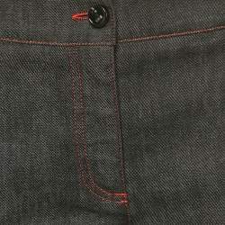 Pre Owned Class by Roberto Cavalli Grey Denim Serpente Detail Jeans L/Waist 33"