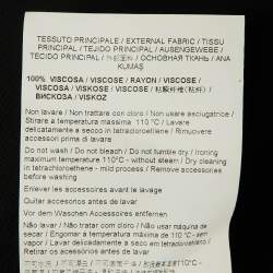 Pre Owned Class by Roberto Cavalli Black Crepe Draped Sleeveless Top L