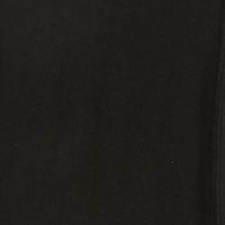 Pre Owned Class by Roberto Cavalli Black Wool Blend Embellished Detail Top L