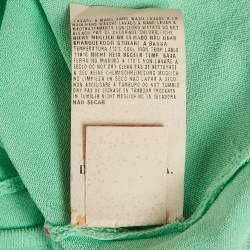 Pre Owned Class by Roberto Cavalli Green Ribbed Tank Top S