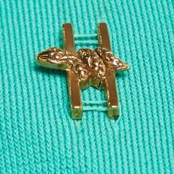 Pre Owned Class by Roberto Cavalli Green Ribbed Tank Top S