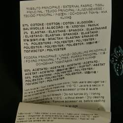 Pre Owned Class by Roberto Cavalli Navy Blue Cotton Lace Detail Jacket S