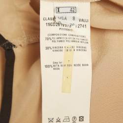 مملوكة مسبقًا فستان كلاس باي روبرتو كافالي دانتيل شفاف أسود/بيج بدون أكتاف مقاس متوسط