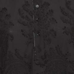 مملوكة مسبقًا Class by Roberto Cavalli Black Cotton Embellished Mini Dress M