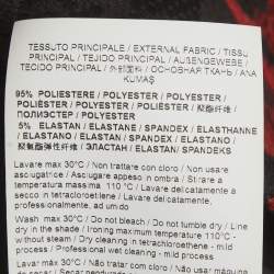 Pre Owned Cavalli Class Black/Red Printed Lace Scoop Neck Mini Dress M