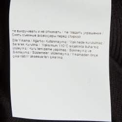 مملوكة مسبقًا Cavalli Class Black Cotton Knit Embroidered Patch Detail Jumper M