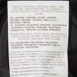 مملوكة مسبقًا فستان طويل كافالي كلاس بطبعة صدفية سوداء جيرسي مقاس وسط (ميديوم)