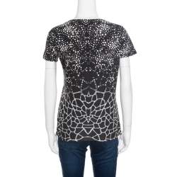 Cavalli Class Monochrome Dotted Sequined T-Shirt S